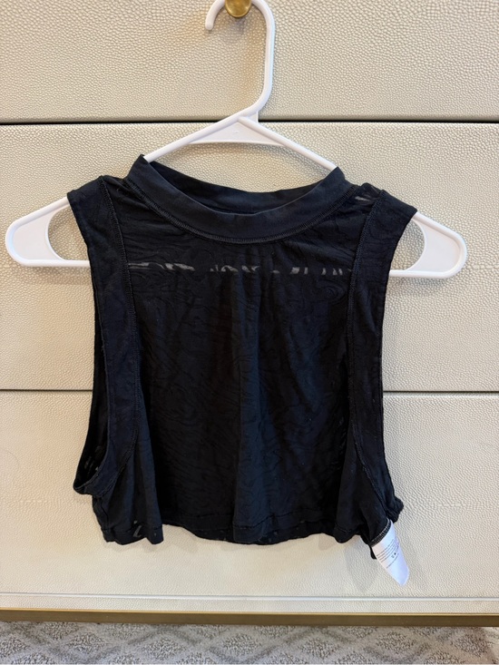 lululemon athletica Tops - lululemon athletica Black Mock Neck Cropped Tank